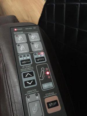 Our massage chair for the ionic foot cleanse