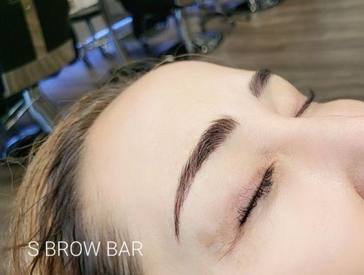 natural combo brow (microblading + shading)