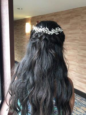 Hair for wedding ceremony