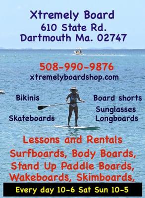 We have all your boarding gear and accessories! Suits and boards!