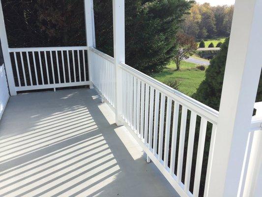 Updated porch railing