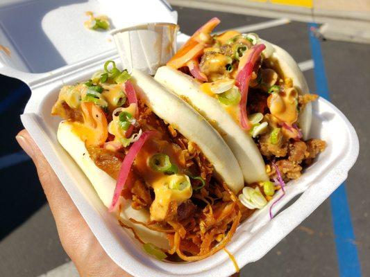 Chicken Adobo and Pork Bulgogi Steamed Buns