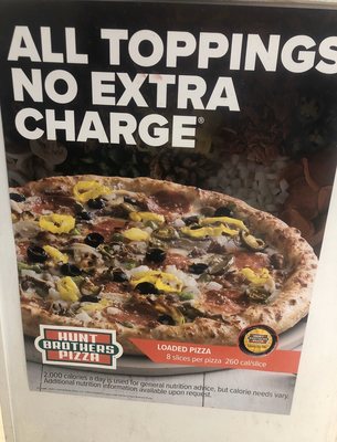 No extra charge for toppings ... Great deal!!!