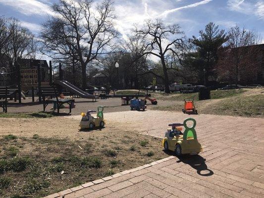 Playground with toys.