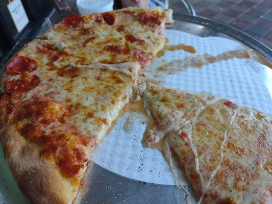 Pizza with extra cheese