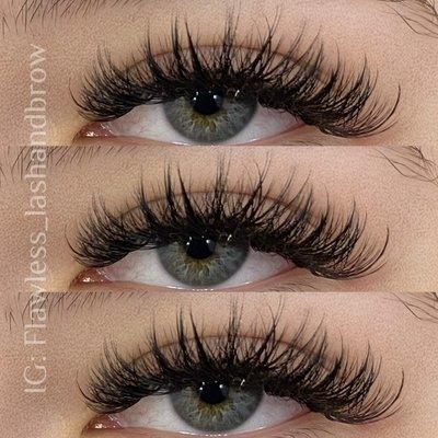 Wispy lash extensions that last