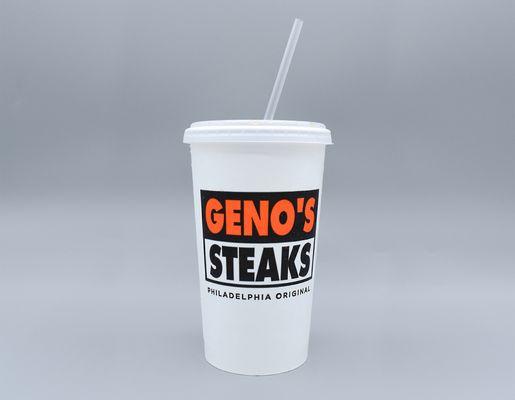 You'll work up quite a thirst while enjoying a Geno's steaks cheesesteak!