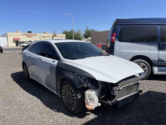 Insurance claim repair for this ford fusion