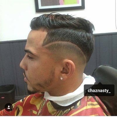 mid fade with design