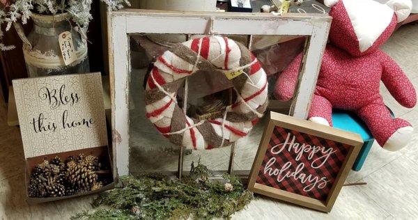 A little bit new or a little bit country decor, shabby chic or  reclaimed farmhouse items are found at The Front Door in Milnor, ND.