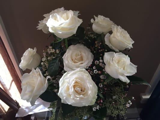 Blooming Olive Bouquet of Roses