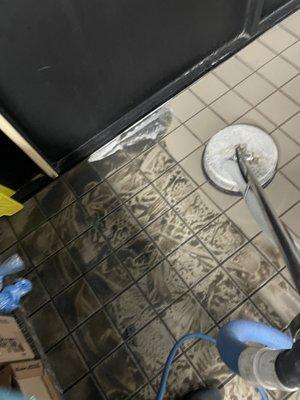 Restaurant Tile cleaning