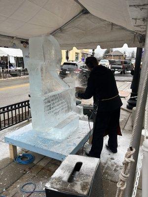 Ice sculpture contest