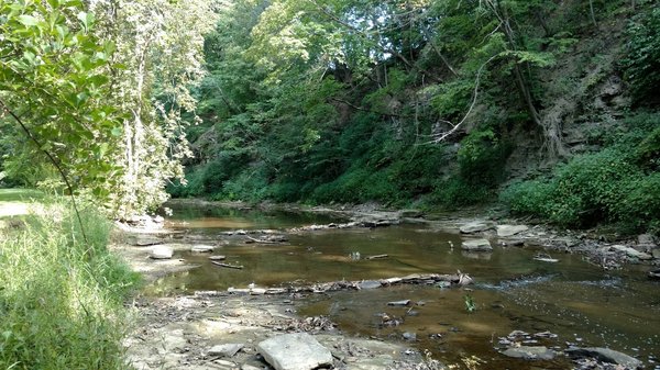 Killbuck Creek, winds along the edge of the park.  Photo by Rob Holmes.