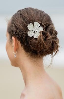 My wedding updo, courtesy of Eden Day Spa and Salon