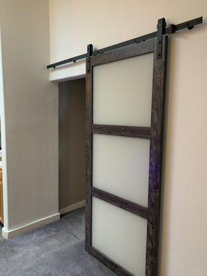 Barn door installation