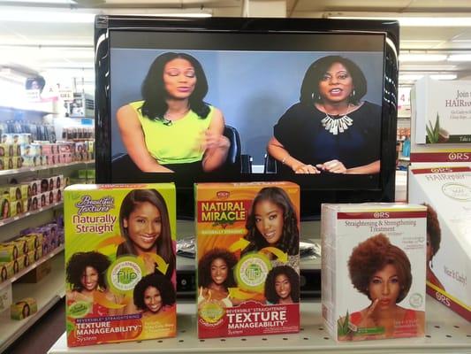 Natural hair straightening system