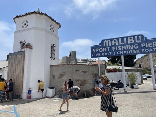 The entrance to the pier