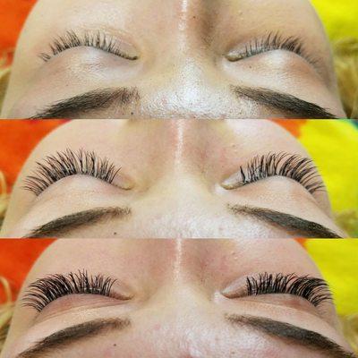 Eyelash Extension Before &After!