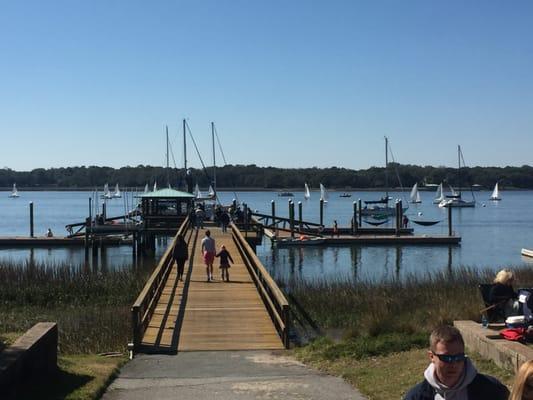 Light air but great view from shore.