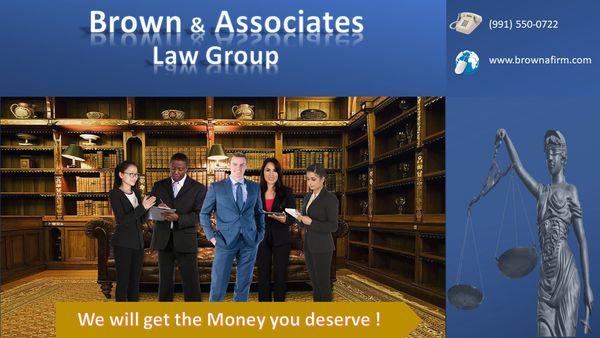 Slide example of a Powerpoint presentation promoting a Lawyers Firm