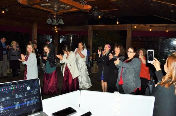 Wedding reception fun by The Wedding DJ & SC Party DJ http://theweddingdj.net