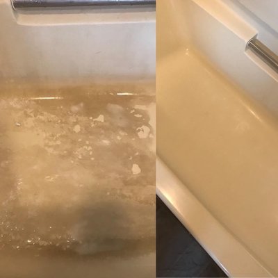 Bathtub before and after