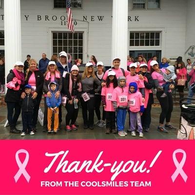 The Coolsmiles team at the annual Walk for Beauty in Stony Brook