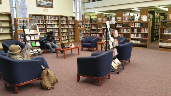 A cozier seating area.