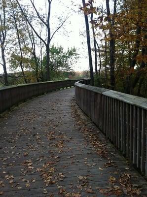 Wooden bridge on the Ma and Pa.