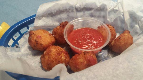 Conch Fritters. Wonderful spice!