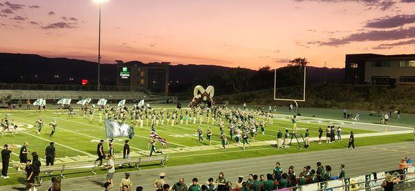 MMHS vs Valencia HS Varsity game on a Thursday in 99° weather... let's go RAMS!!! 9/5/24