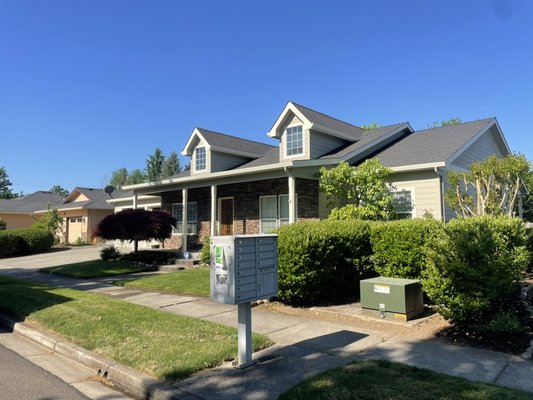 Refreshed this home with a fresh coat of trim paint!