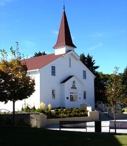 Front of the Eisenhower Chapel.