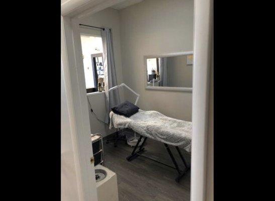 Our Esthetican & microblading room