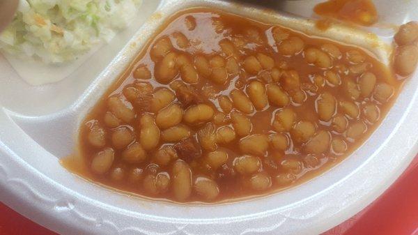 The called them barbeque baked beans. But they are pork n beans .