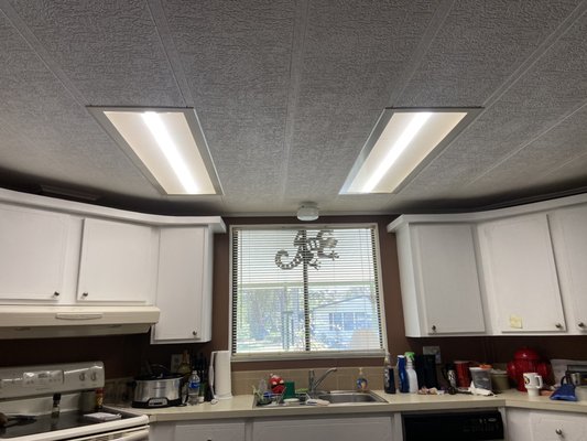 LED update to Fluorescent Fixture.