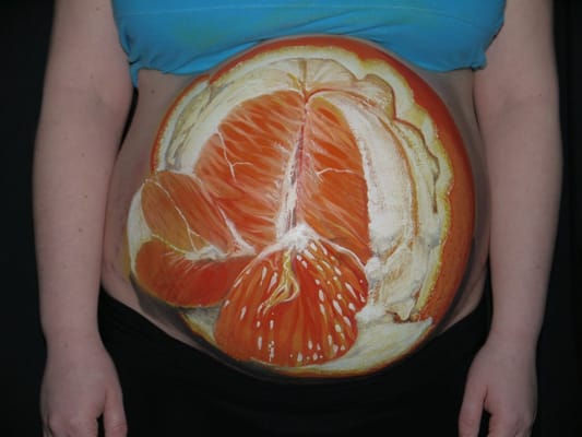 Baby belly paintings anyone? Colorific Kids / Contours FX will doll up your pregnancy!