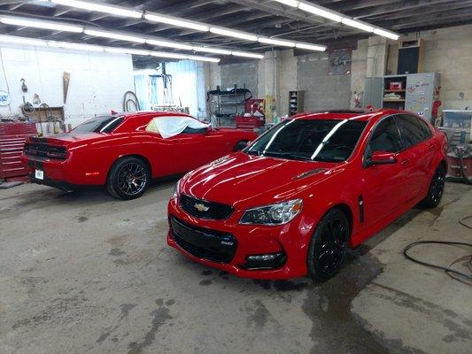 Couple of Modern Muscle Cars in the shop!