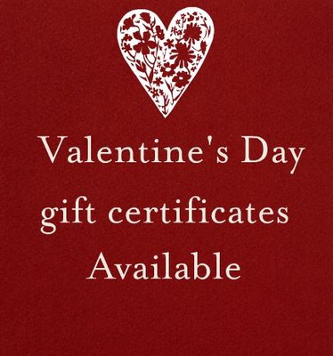 Gift certificates can be purchased online and mailed to you or the recipient. www.HalfmoonMassage.com