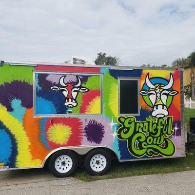 Food truck serving Ribeye steaks