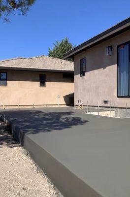 Concrete patio