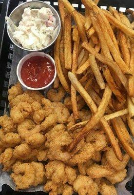 Cajun Fried Popcorn Shrimp