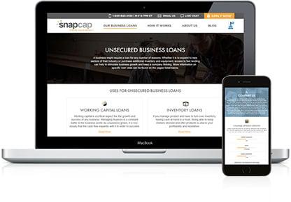 SnapCap Business Loan Website