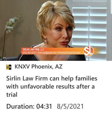 Recent television interview of Randi S Sirlin, as seen on Sonoran Living.