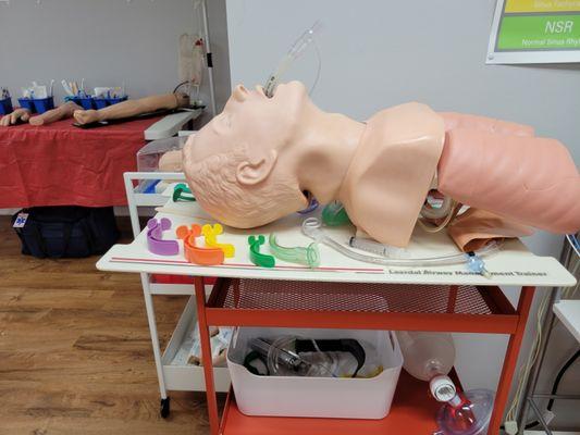 Airway station for real practice