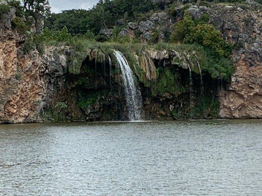 Waterfall on the river