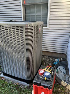 Rheem condenser unit