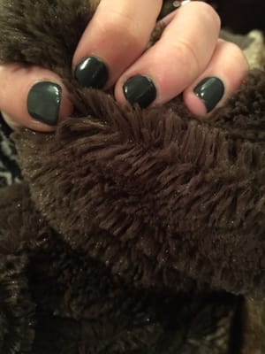 Shellac matte nails! Amazing work!