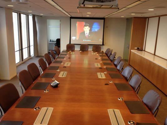 Large Executive Conference Room A/V Installation, San Francisco, CA